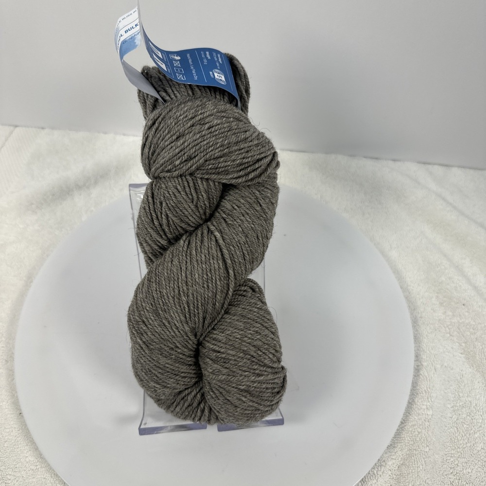 CLOUDBORN FIBERS YARN 100% Highland Wool GRAPHITE HEATHER #45-002  212yd Peru